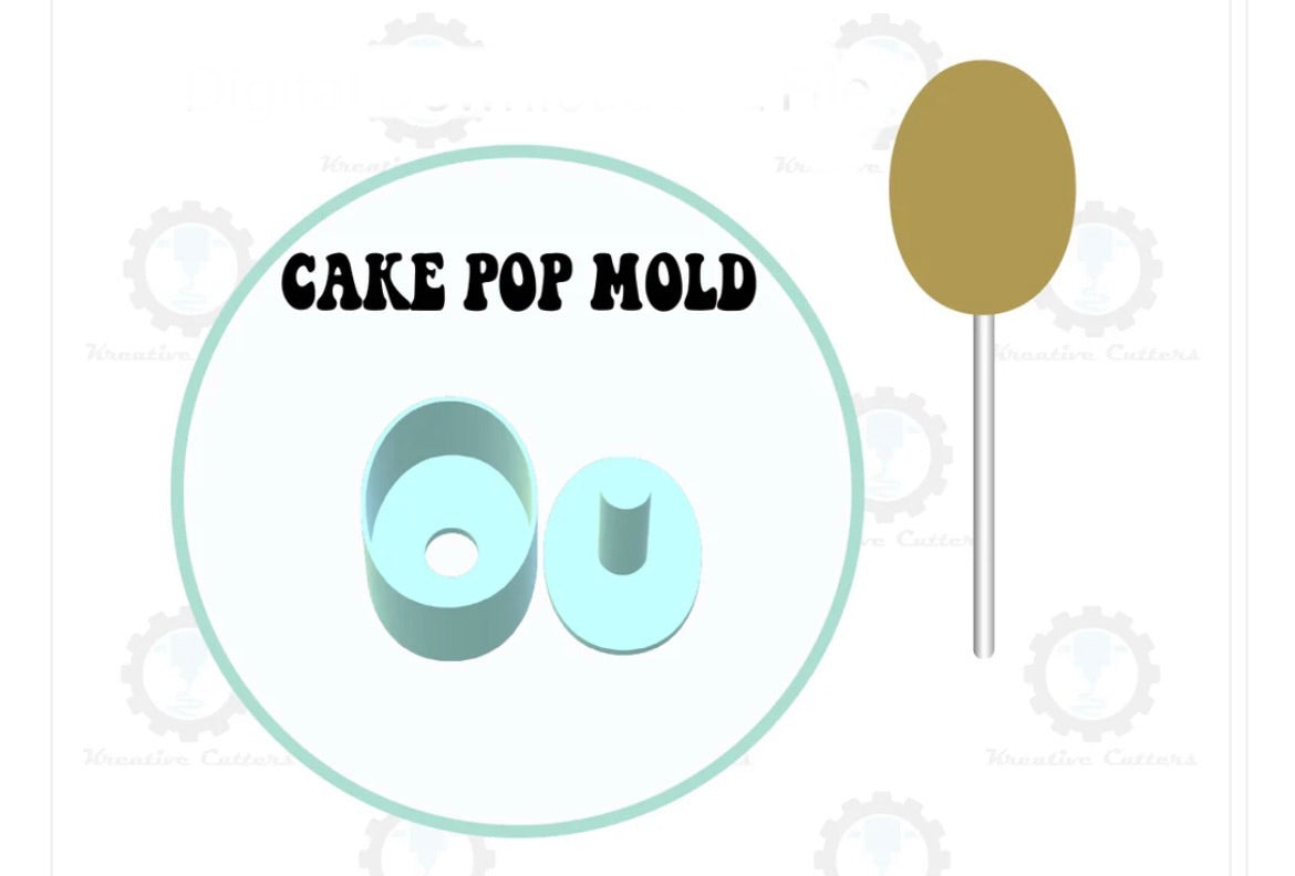 Kreative Cutters Oval Cake Pop Mold