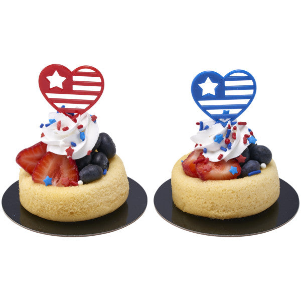 USA Love Cupcake Picks