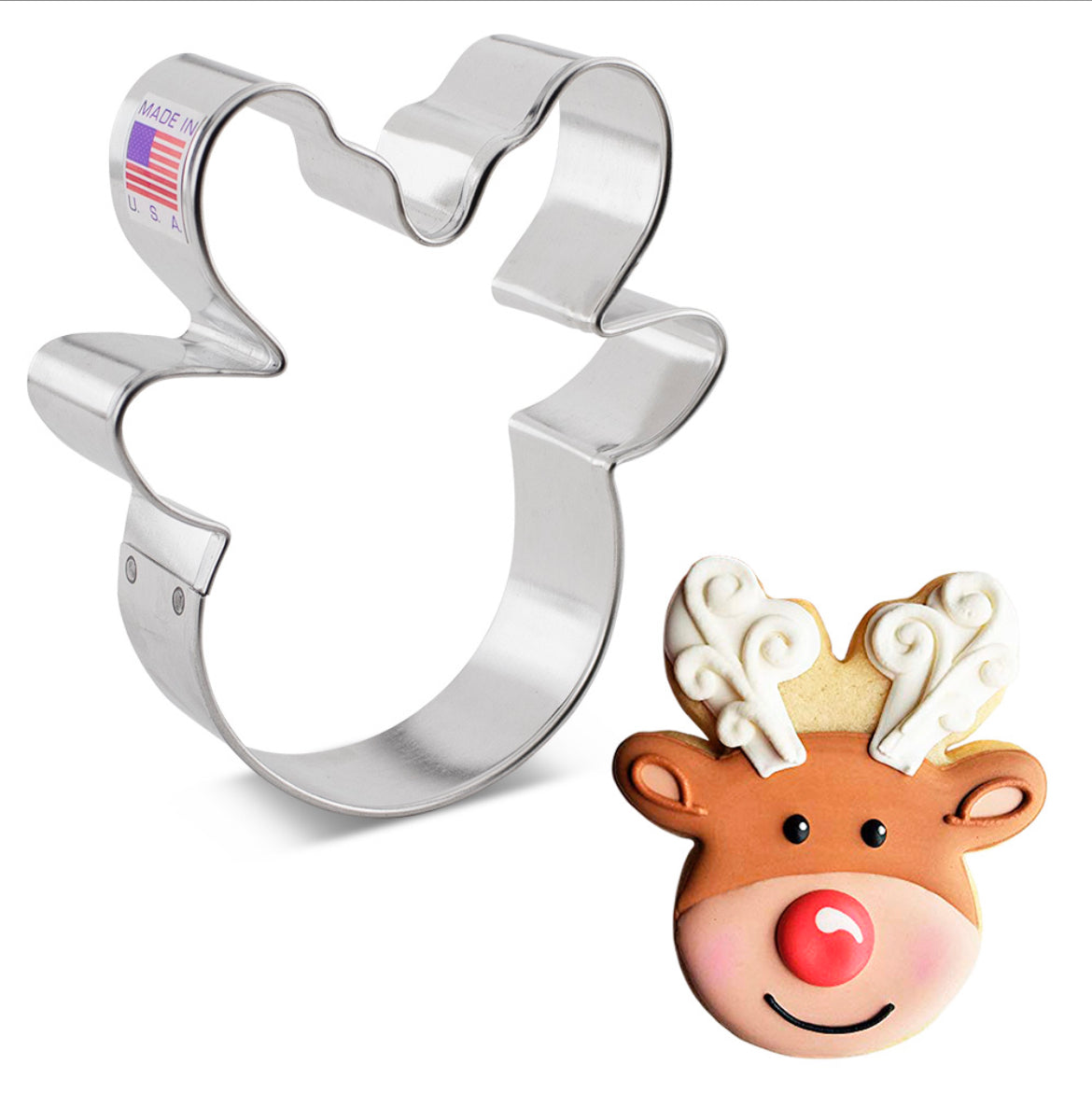 Cookie Cutter Reindeer Head