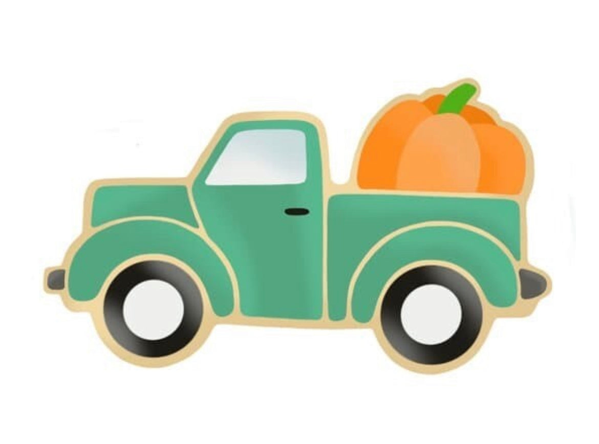 Cookie Cutter Truck with Pumpkin