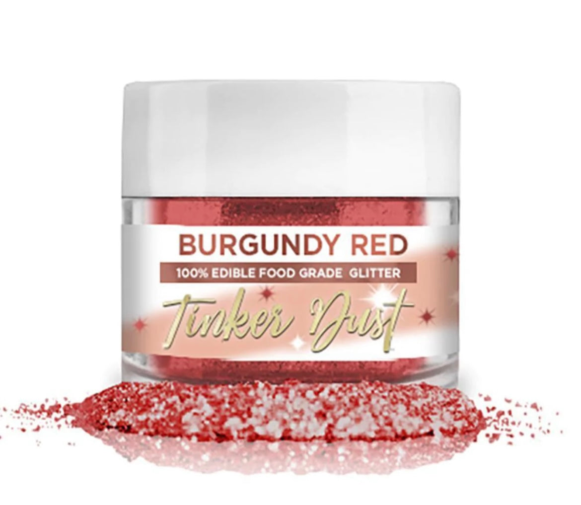 Luster Dust Bakell Tinker Dust Burgundy Red