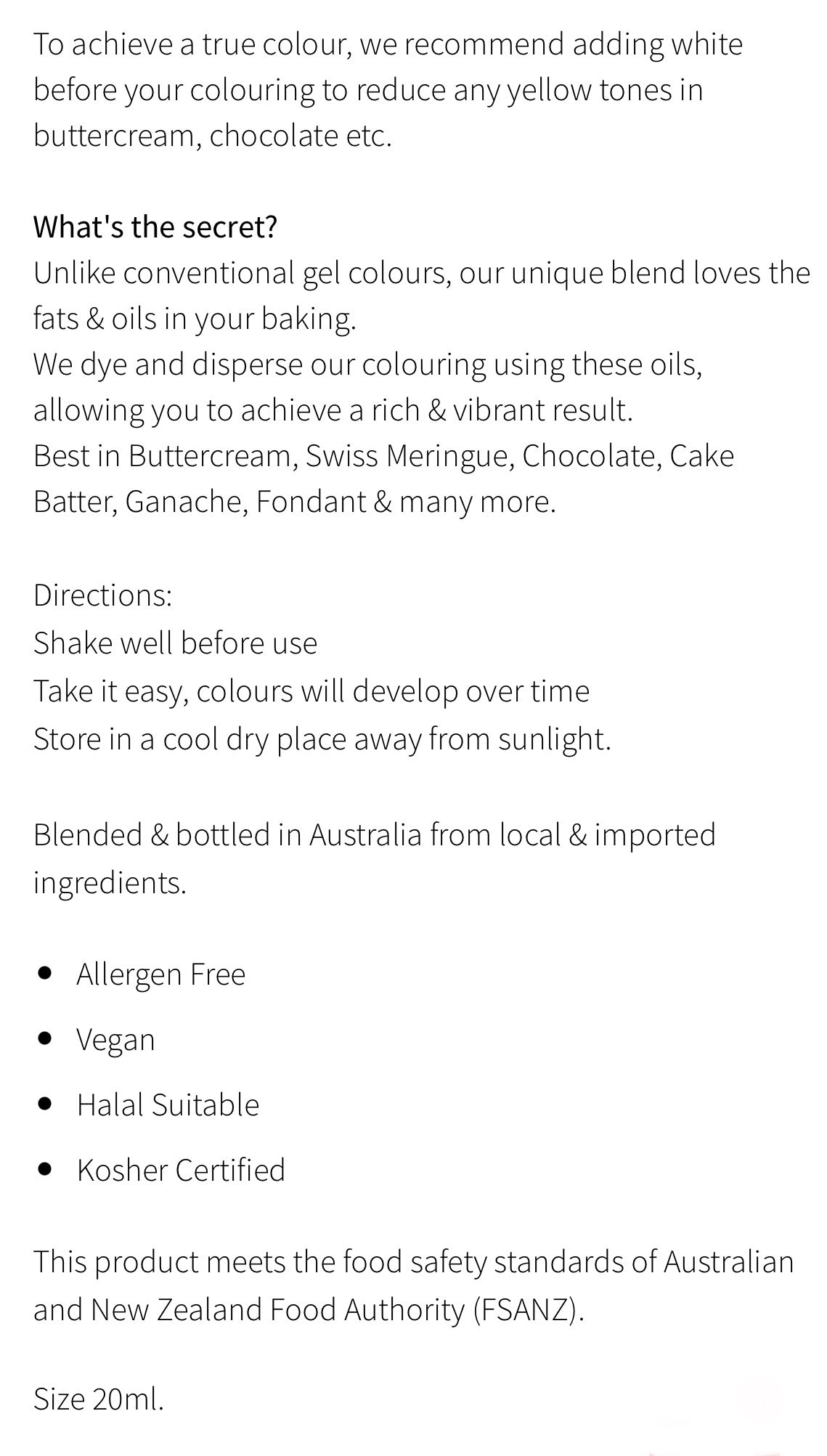 Chocolate Color Colour Mill White