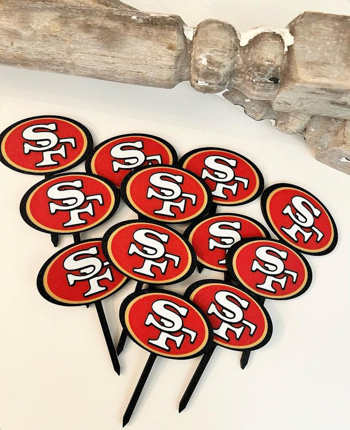 San Francisco 49ers Cupcake Toppers