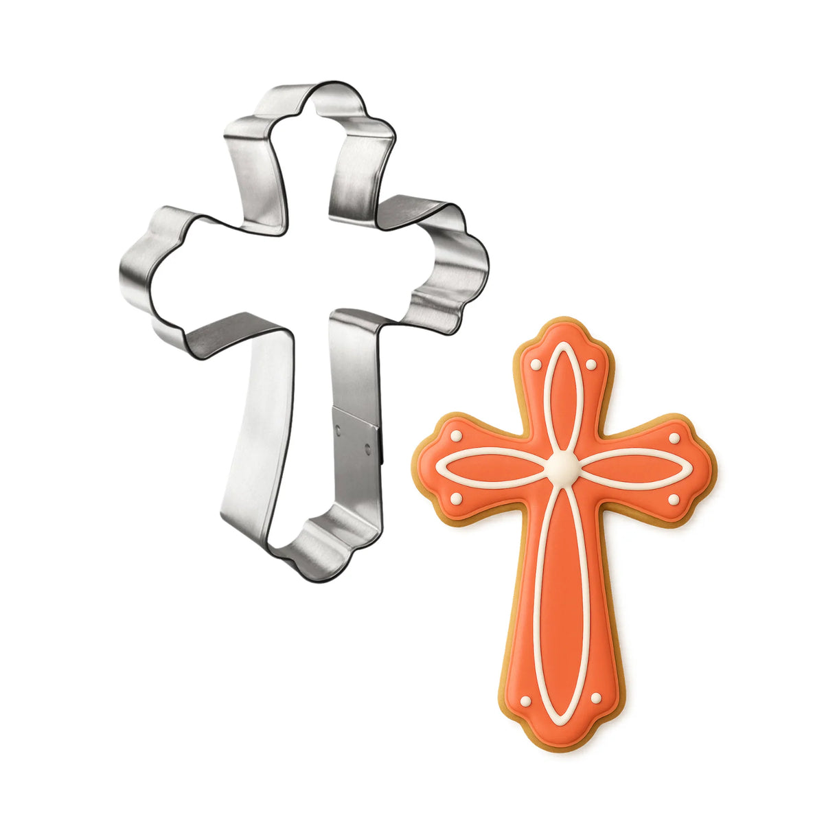 Cookie Cutter Large Fancy Cross