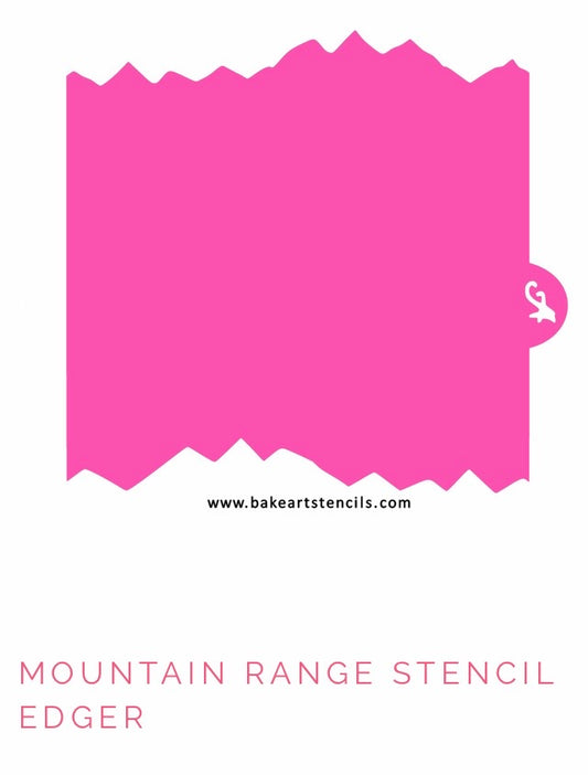 BakeArt Mountain Range Cookie Stencil Edger