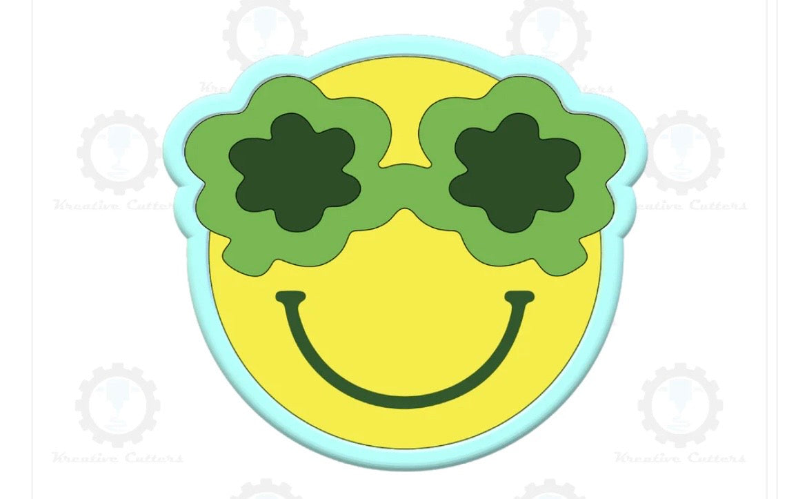 Kreative Cutters Clover Emoji with Glasses