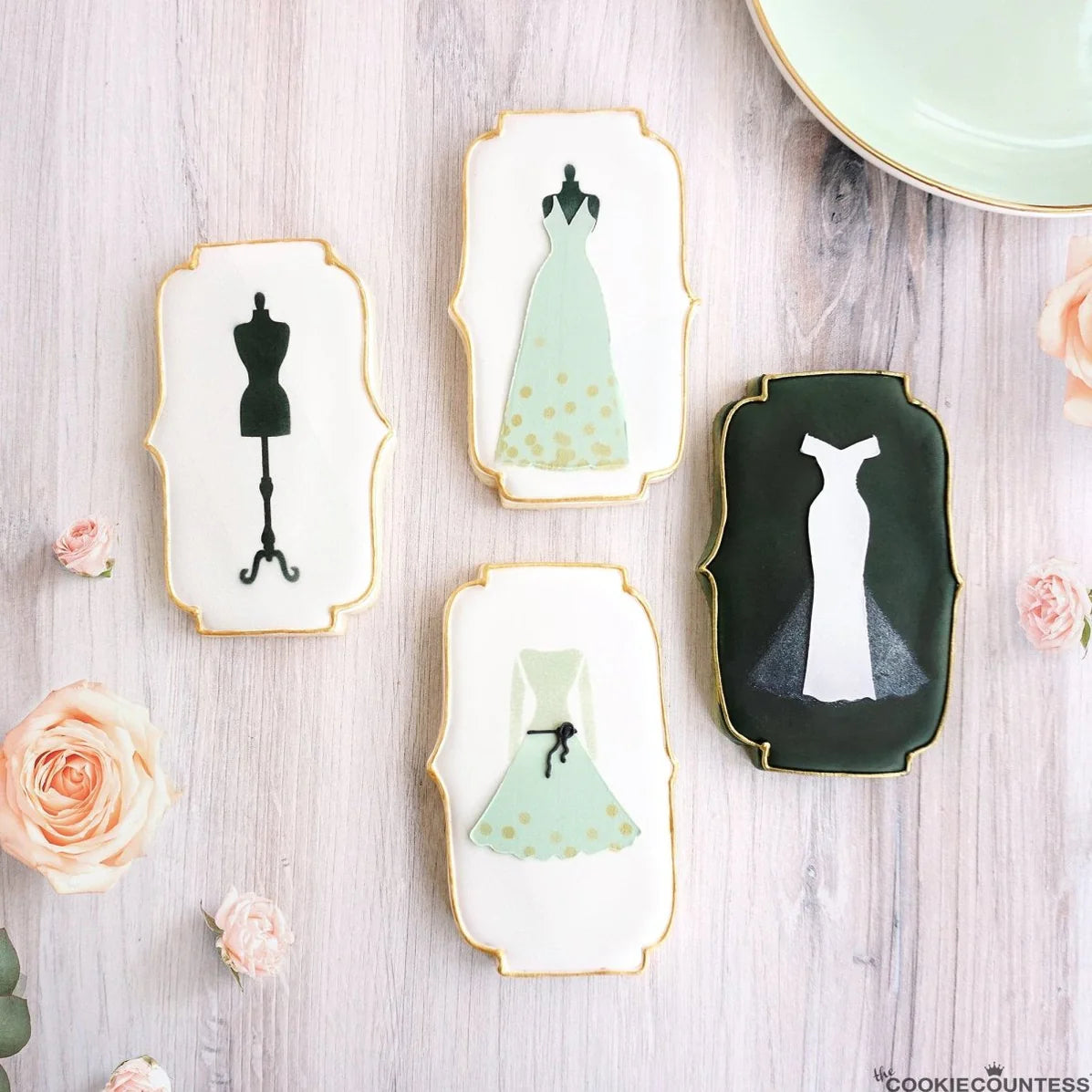 Cookie Stencil The Cookie Countess Wedding Dress Maker
