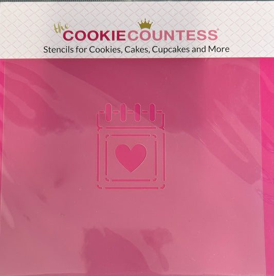 Cookie Stencil The Cookie Countess Save the Date Icon