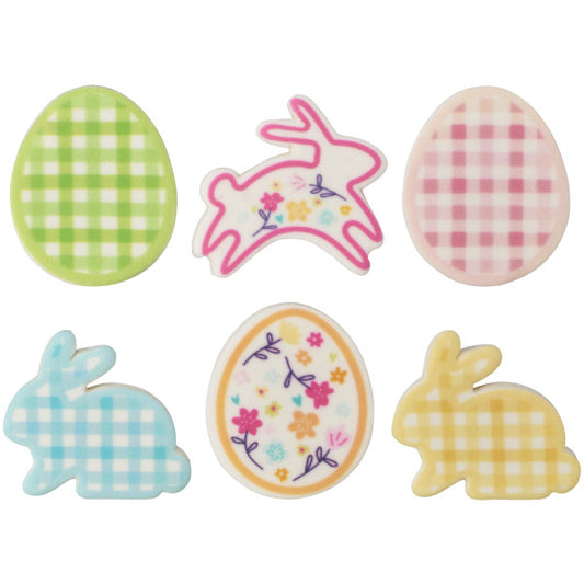 Easter Edible Toppers 6 count