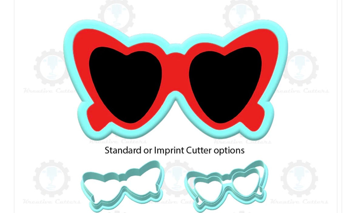Kreative Cutters Retro Heart Sunglasses