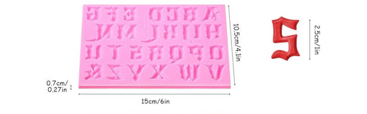 Gothic Alphabet Mold