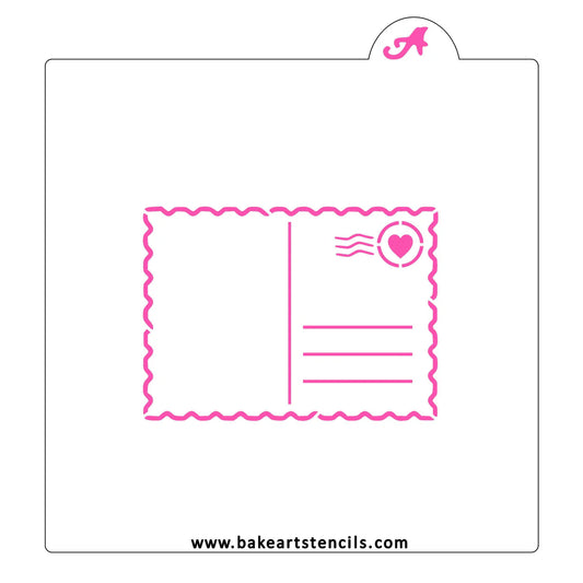 BakeArt Love Letter Mail Stencil