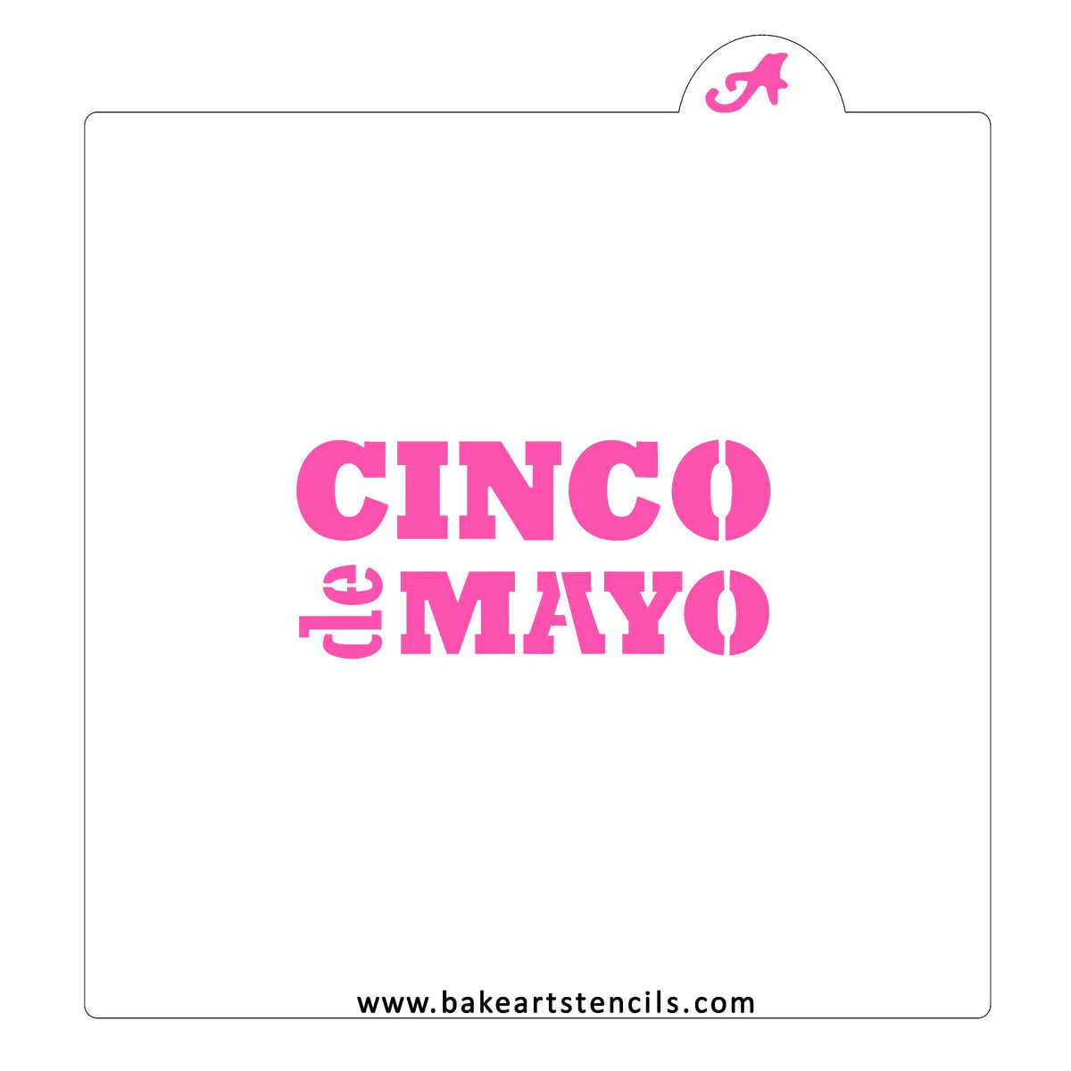BakeArt Cinco de Mayo Cookie Stencil