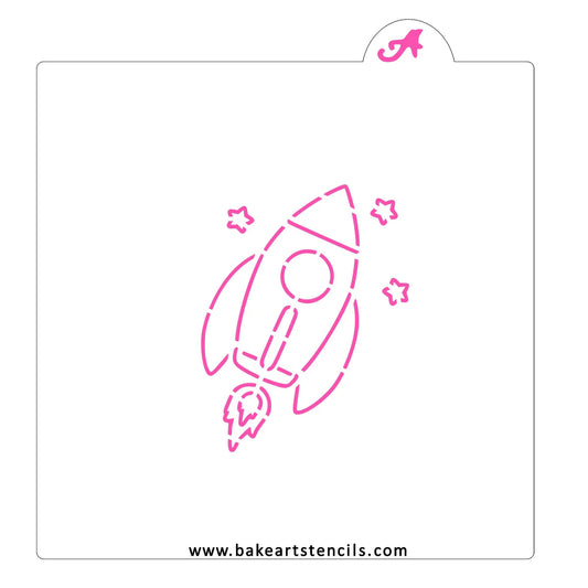 BakeArt Space Rocket PYO Cookie Stencil