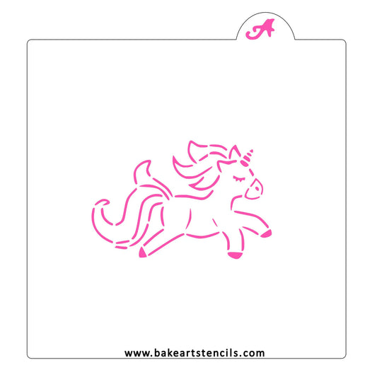 BakeArt Pretty Unicorn PYO Cookie Stencil