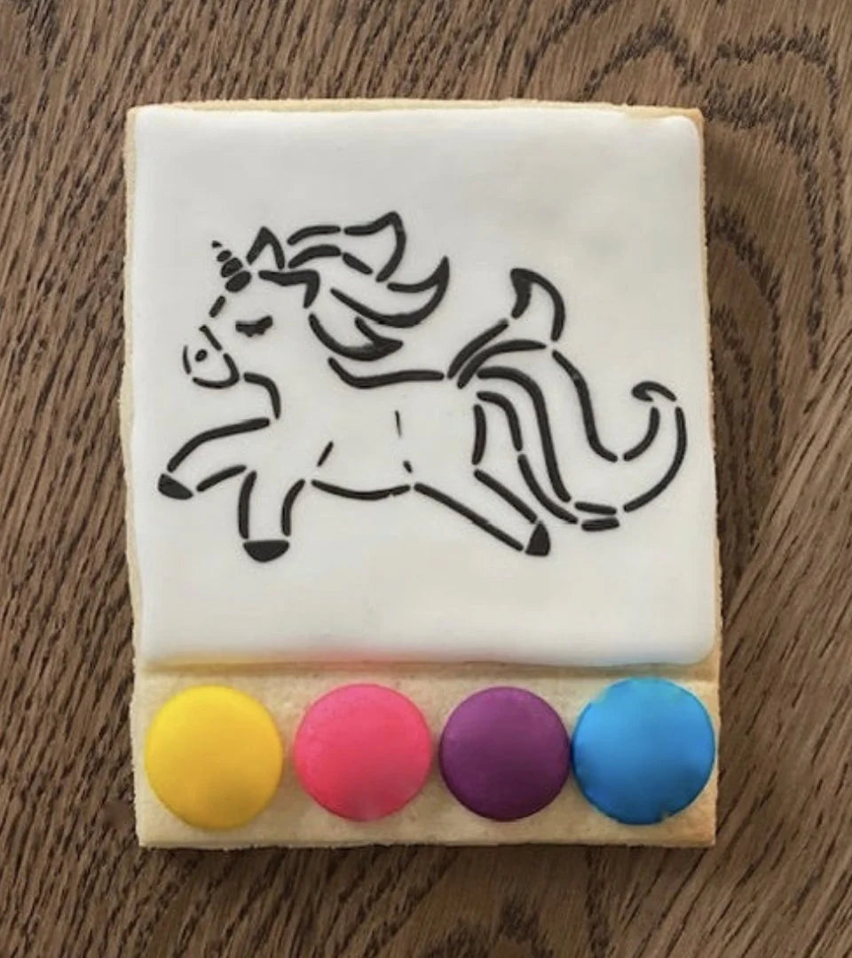 BakeArt Pretty Unicorn PYO Cookie Stencil
