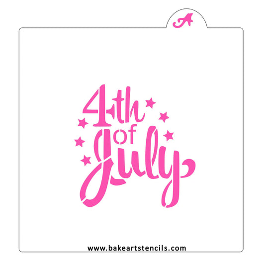 BakeArt 4th of July Cookie Stencil