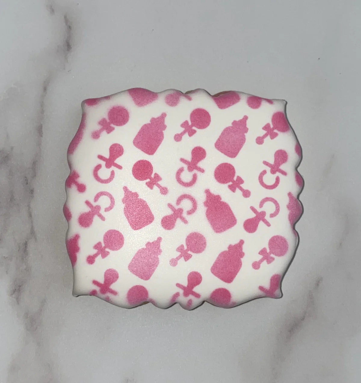 BakeArt Bottle Rattle Pacifier Cookie Stencil