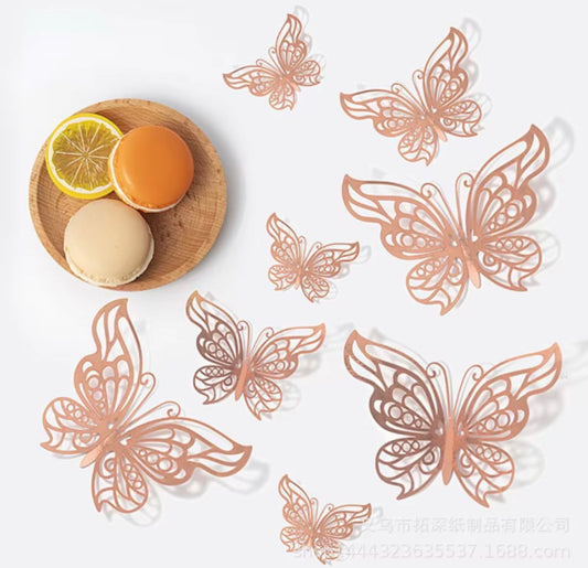 Butterfly Rose Gold Decoration