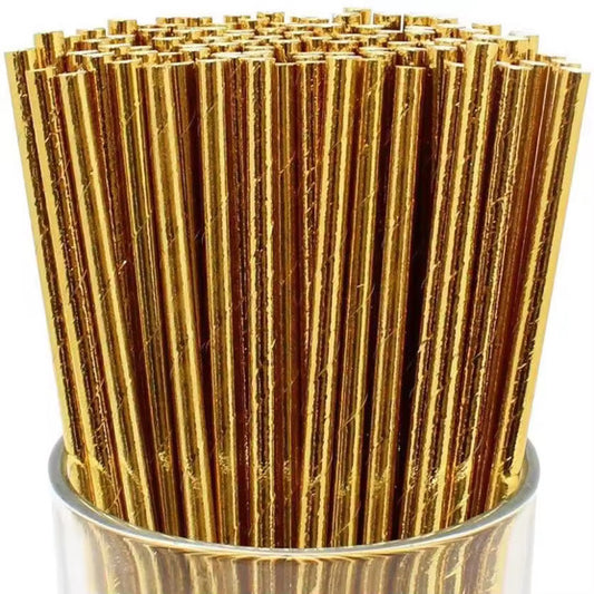 Paper Straw Gold