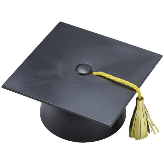 Graduation Cap with Tassel Cake Topper Black