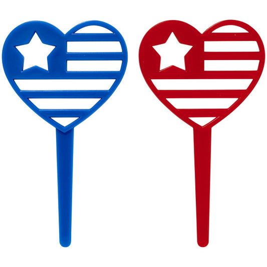USA Love Cupcake Picks