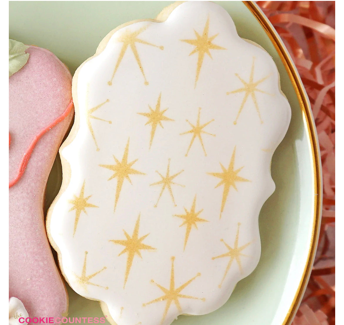 Cookie Stencil The Cookie Countess Retro Stars