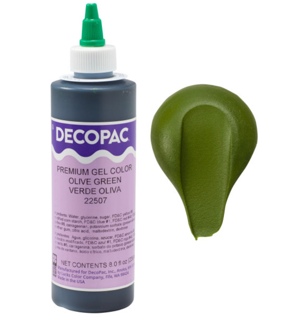 DecoPac Gel Color Olive Green