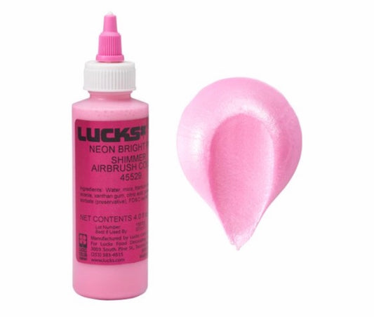 Lucks Airbrush Neon Pink Shimmer