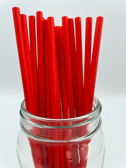 Paper Straw Red