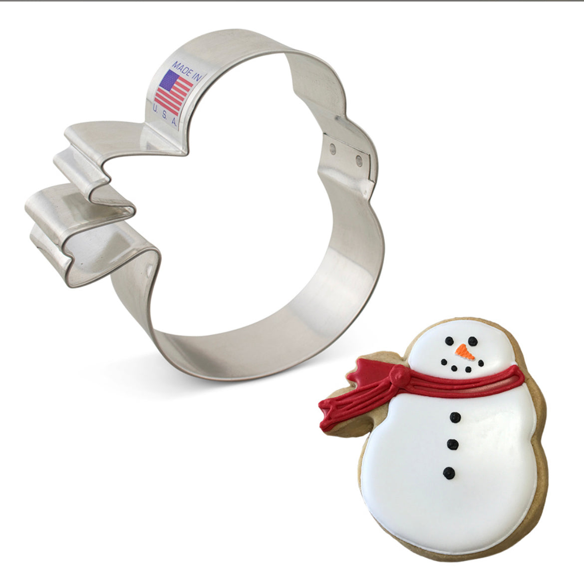 Cookie Cutter Snowman with Scarf