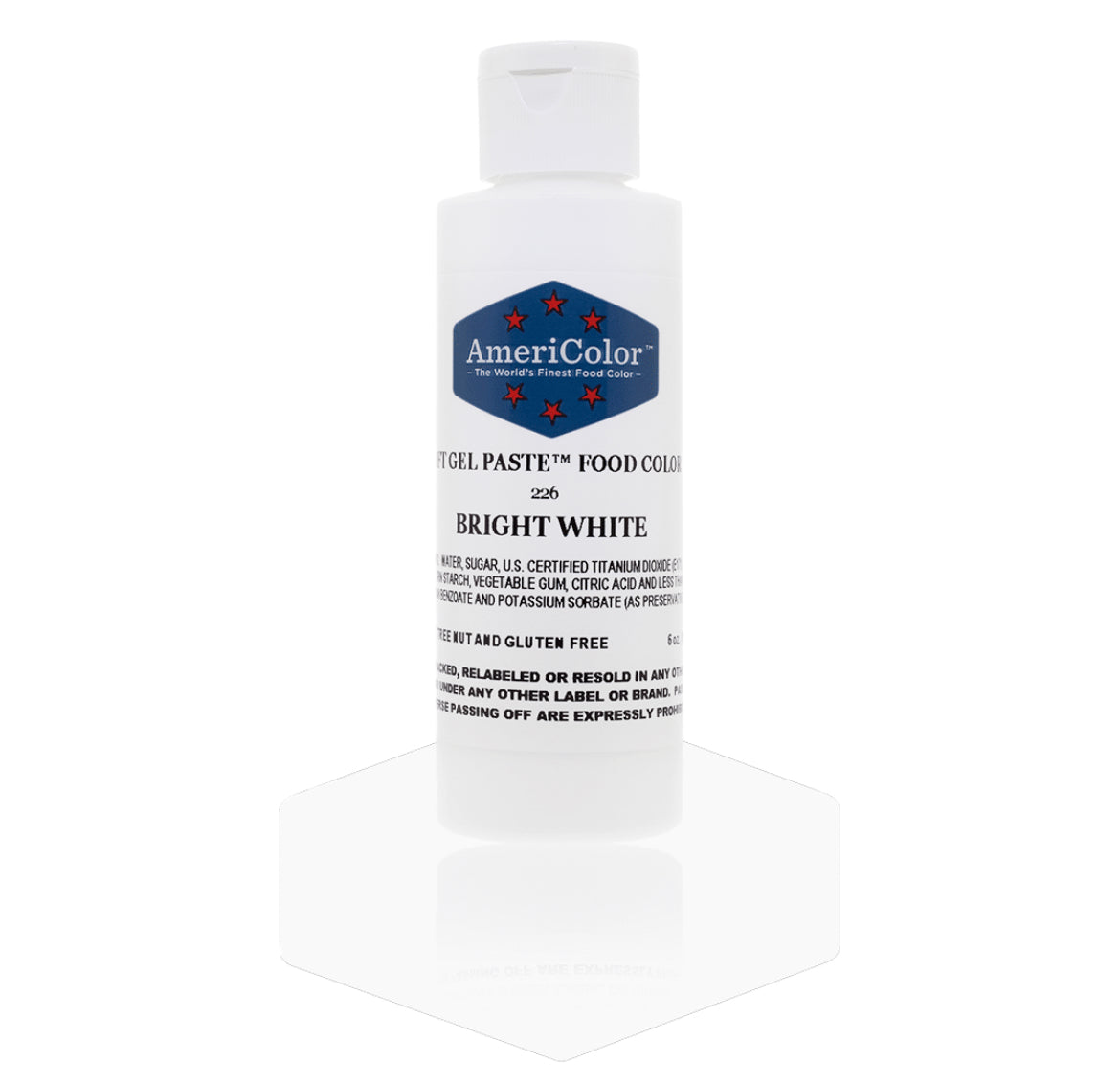 AmeriColor Gel Color Bright White Med