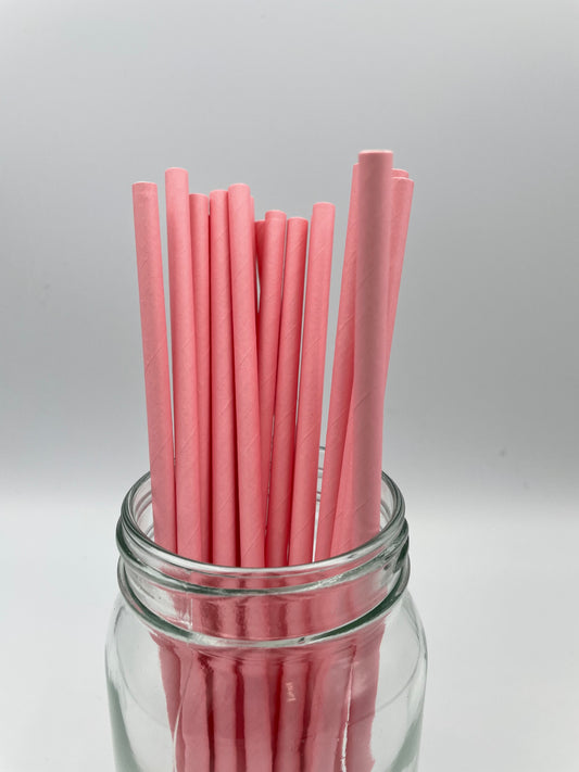 Paper Straw Pink